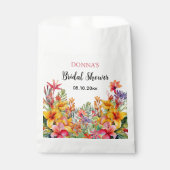 熱帯ルアウ（ハワイ式宴会）ハワイアンブライダルシャワー フェイバーバッグ (正面)