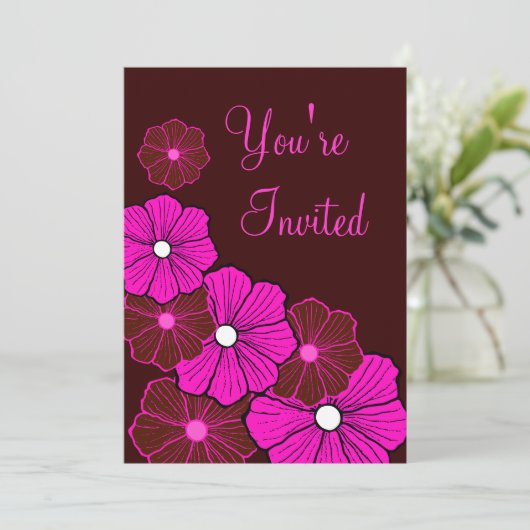 熱帯ルアウ(ハワイ式宴会)ハワイアン夏パーティの招待状 招待状 (スタンド正面)