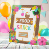 熱帯ルアウ（ハワイ式宴会）ハワイアン食品サイン 台座サイン