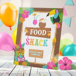 熱帯ルアウ（ハワイ式宴会）ハワイアン食品サイン 台座サイン