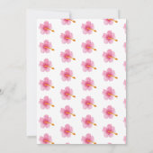 熱帯ルアウ(ハワイ式宴会)パイナップルバースデーパーティー 招待状 (裏面)