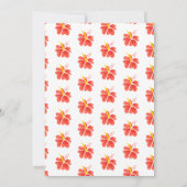 熱帯ルアウ（ハワイ式宴会）パイナップル第一誕生日パーティー 招待状 (裏面)