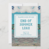 熱帯ルアウ(ハワイ式宴会)パーティの招待状 招待状 (正面)