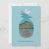 熱帯ルアウ(ハワイ式宴会)パーティの招待状 招待状 (裏面)