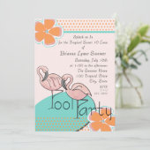 熱帯ルアウ(ハワイ式宴会)パーティー 招待状 (スタンド正面)