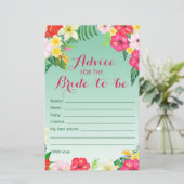 熱帯ルアウ（ハワイ式宴会）ブライダルシャワーゲームプリント (スタンド正面)
