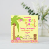 熱帯ルアウ（ハワイ式宴会）招待状 招待状 (スタンド正面)