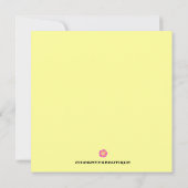 熱帯ルアウ（ハワイ式宴会）招待状 招待状 (裏面)