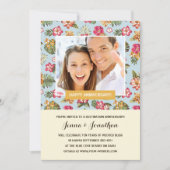 熱帯ルアウ（ハワイ式宴会）記念日パーティー 招待状 (正面)