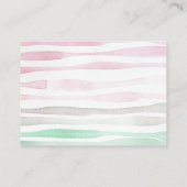 熱帯ルアウ（ハワイ式宴会）赤ちゃんシャワーブックベビー エンクロージャーカード (裏面)