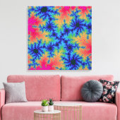 熱帯レインボースペックル キャンバスプリント (インサイチュ (リビング))