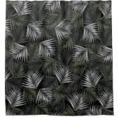 熱帯レトロナイトパターン#2 #palms #decor #art シャワーカーテン (正面)