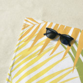 熱帯レトロ#2 #palms #decor #art ビーチタオル (インサイチュ)