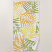 熱帯レトロ#2 #palms #decor #art ビーチタオル (正面)