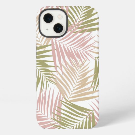 熱帯レトロ#8（ビーチビーブ）#palms #decor iPhoneケース (裏面)