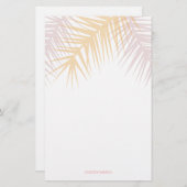 熱帯ロモダンステパーム離れカスタマイズ可能 便箋 (正面/裏面)