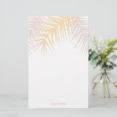 熱帯ロモダンステパーム離れカスタマイズ可能 便箋 (スタンド正面)