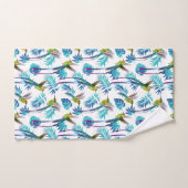 熱帯ロングテールハミングバード バスタオルセット (ハンドタオル)