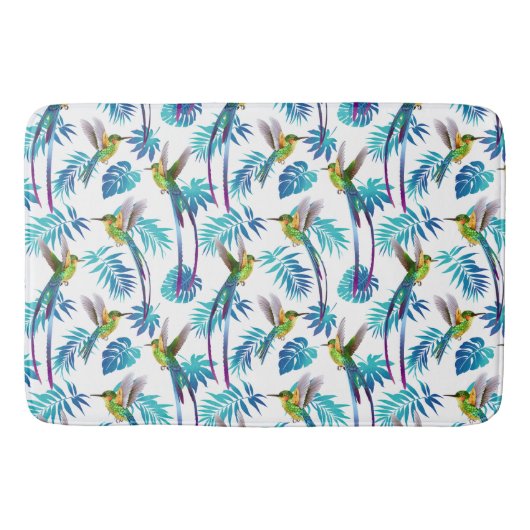 熱帯ロングテールハミングバード バスマット (正面)