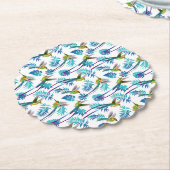 熱帯ロングテールハミングバード ペーパーコースター (アングル)