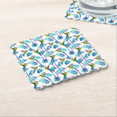 熱帯ロングテールハミングバード ペーパーコースター (アングル)