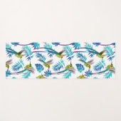 熱帯ロングテールハミングバード ヨガマット (正面(横))