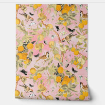 熱帯ヴィンテージの鳥のフルーツガーデンチノワズリー