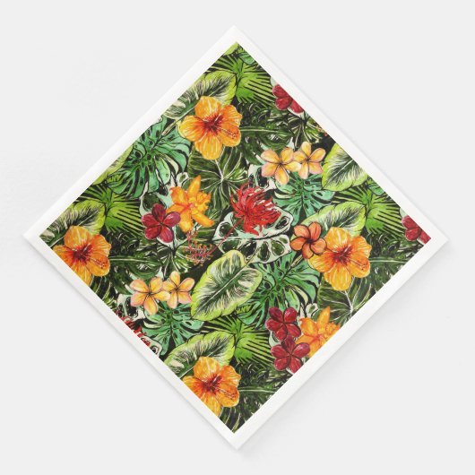 熱帯ヴィンテージエキゾチックなジャングルの花 (コーナー)