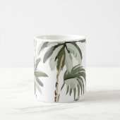 熱帯ヴィンテージハワイアンヤシの木 コーヒーマグカップ (中央)