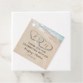 熱帯ヴィンテージビーチハート結婚ショア フェイバータグ (インサイチュ)