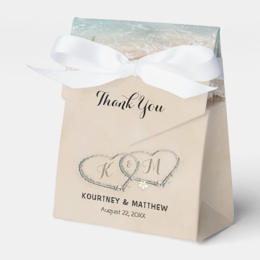 熱帯ヴィンテージビーチハート結婚ショア フェイバーボックス (正面サイド)