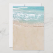 熱帯ヴィンテージビーチ卒業パーティー 招待状 (裏面)