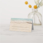 熱帯ヴィンテージビーチ海岸線 プレイスカード (正面)