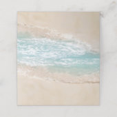 熱帯ヴィンテージビーチ海岸線 プレイスカード (外部開封)