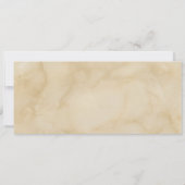 熱帯ヴィンテージビーチ結婚式チケットとrsvp 招待状 (裏面)