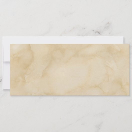 熱帯ヴィンテージビーチ結婚式チケットとrsvp 招待状 (裏面)