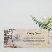 熱帯ヴィンテージビーチ結婚式詳細情報 招待状 (スタンド正面)