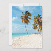 熱帯ヴィンテージビーチ行先結婚式 招待状 (裏面)