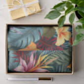 熱帯ヴィンテージフローラデカッペ紙 薄葉紙 (ギフト)