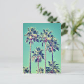 熱帯ヴィンテージヤシの木 ポストカード (スタンド正面)