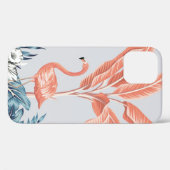 熱帯ヴィンテージ植物風景、ピンクパームトラ Case-Mate iPhoneケース (裏面 (横))