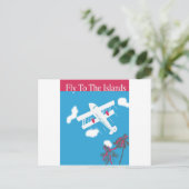 熱帯ヴィンテージ航空旅行 ポストカード (スタンド正面)