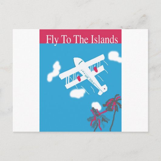 熱帯ヴィンテージ航空旅行 ポストカード (正面)