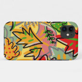 熱帯ヴィンテージ葉黄ガーリー緑 Case-Mate iPhoneケース (裏面(横))
