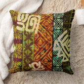 熱帯ヴィンテージ60sハワイアンバーククロススローピル クッション (ブランケット)