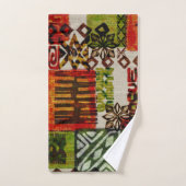 熱帯ヴィンテージ60sハワイアンバーククロス  バスタオルセット (ハンドタオル)