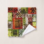 熱帯ヴィンテージ60sハワイアンバーククロス  バスタオルセット (ウォッシュタオル)