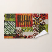 熱帯ヴィンテージ60sハワイアンバーククロス  バスタオルセット (ハンドタオル)