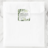 熱帯主題製品ラベル スクエアシール (バッグ)