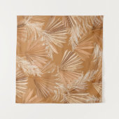 熱帯乾燥のヤシ：水色のボホ。 タペストリー (正面(横))